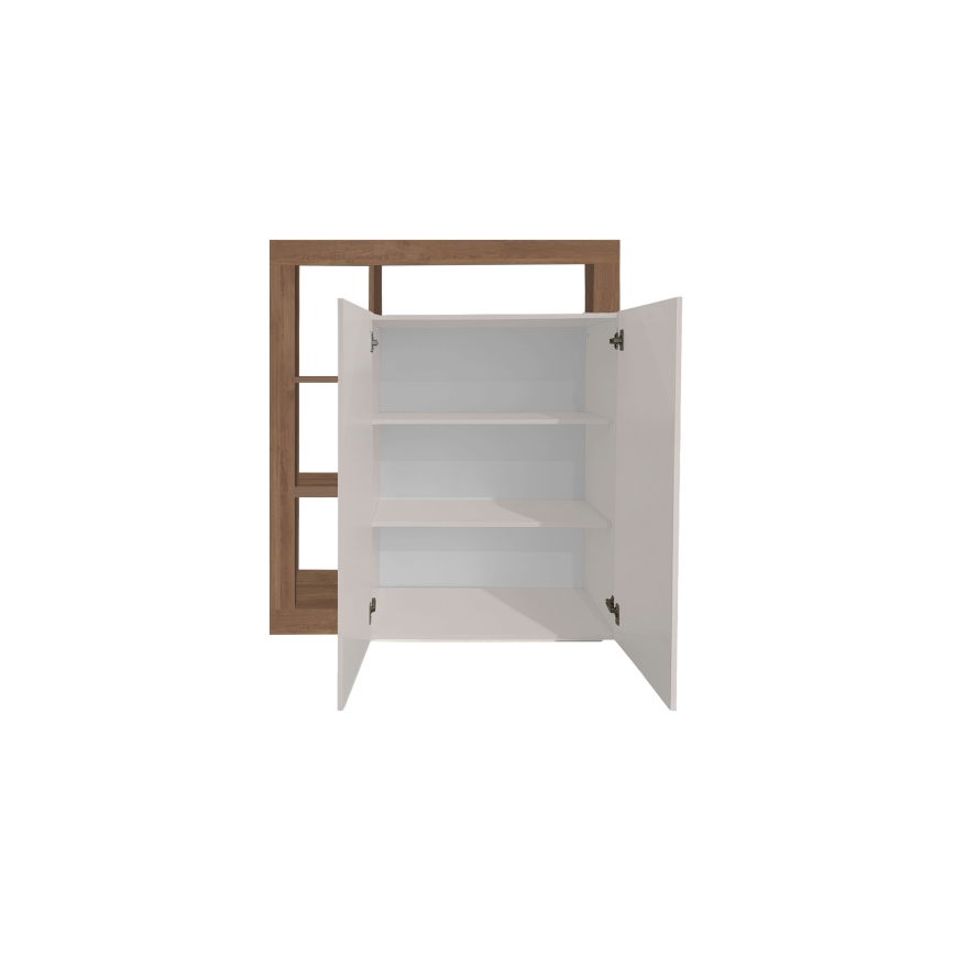 Cassettiera LENOR cachemire/rovere