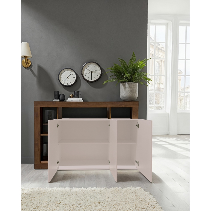 Cassettiera LENOR cashmere/rovere