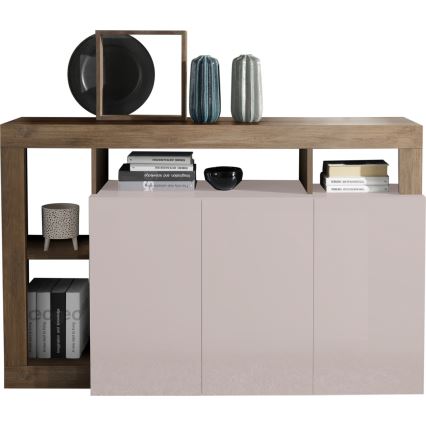 Cassettiera LENOR cashmere/rovere