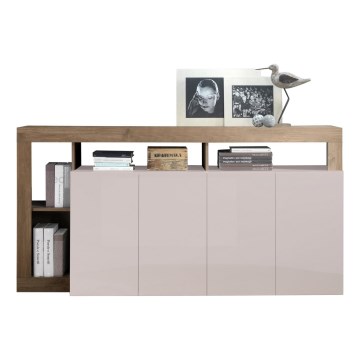 Cassettiera LENOR cashmere/rovere