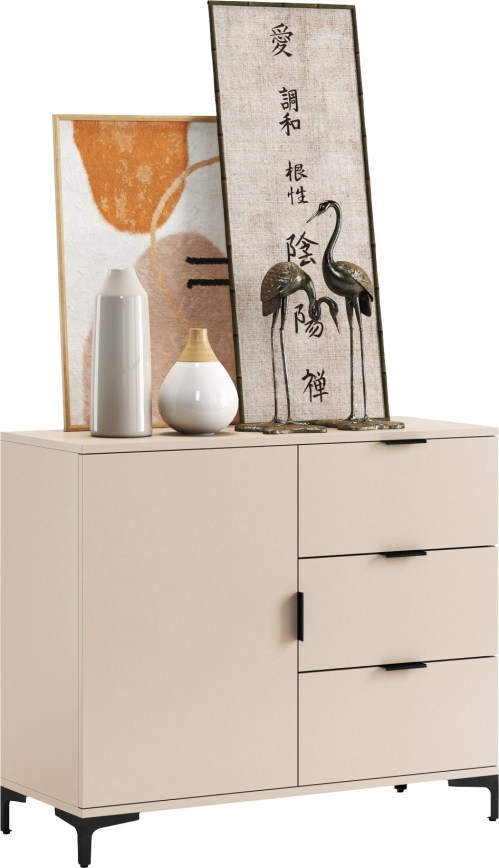 Cassettiera LORA beige con cassetti