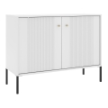 Cassettiera LUE 104x39 cm bianca/nera