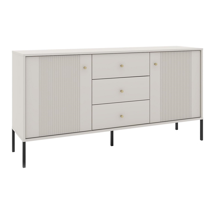 Cassettiera LUE beige/nera