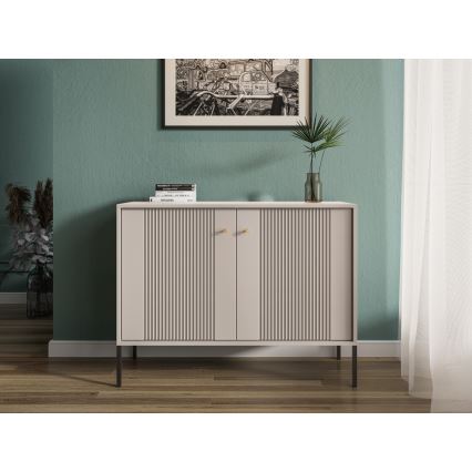 Cassettiera LUE beige/nera