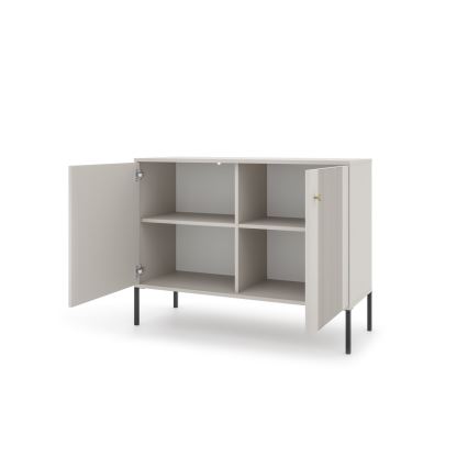 Cassettiera LUE beige/nera