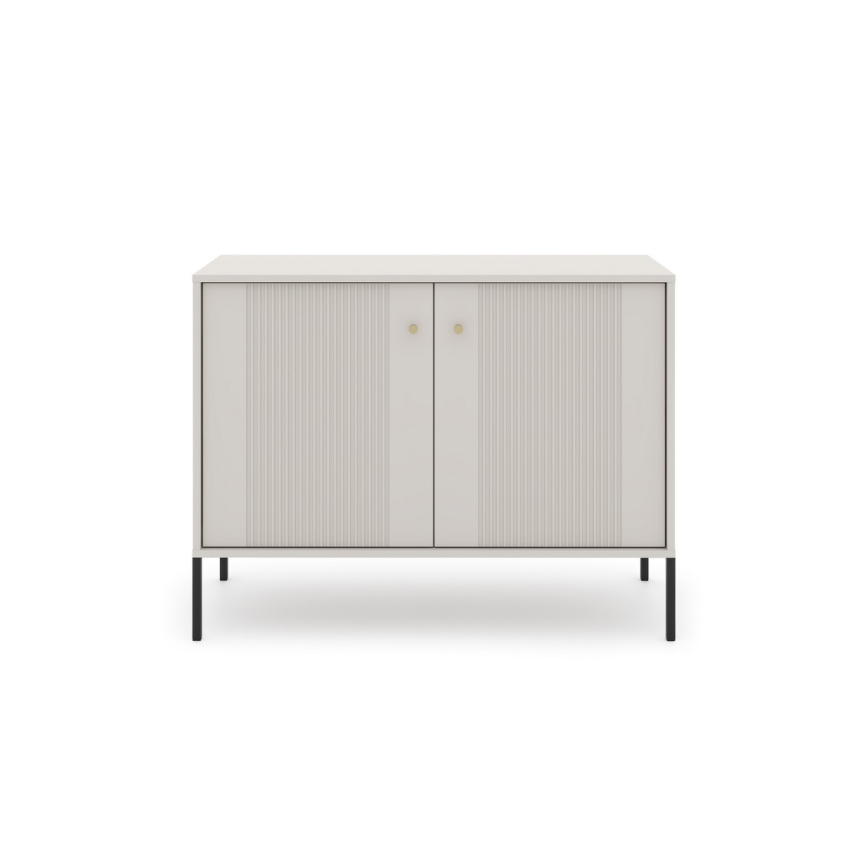 Cassettiera LUE beige/nera