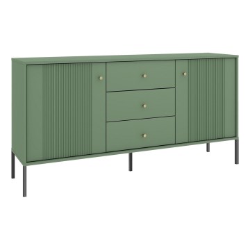 Cassettiera LUE verde/nera