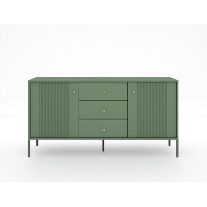 Cassettiera LUE verde/nera