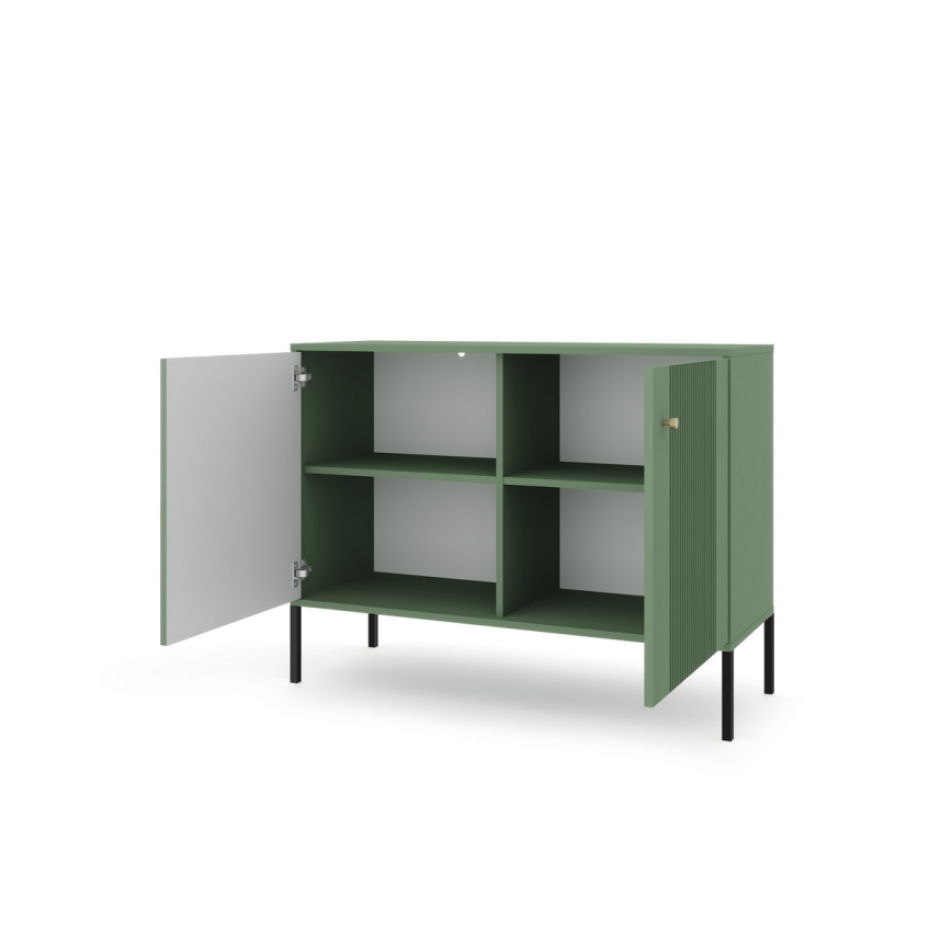 Cassettiera LUE verde/nera