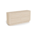 Cassettiera MADERA 160 x 75 cm rovere bianco