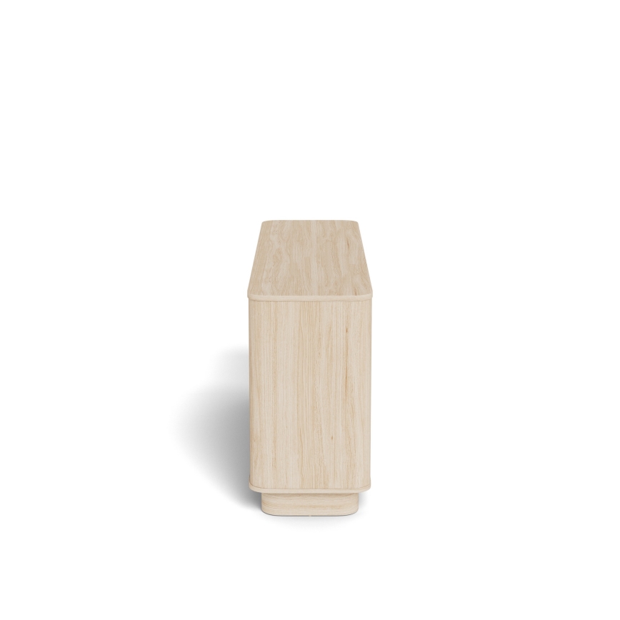 Cassettiera MADERA 160 x 75 cm rovere bianco