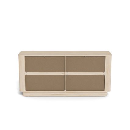 Cassettiera MADERA 160 x 75 cm rovere bianco