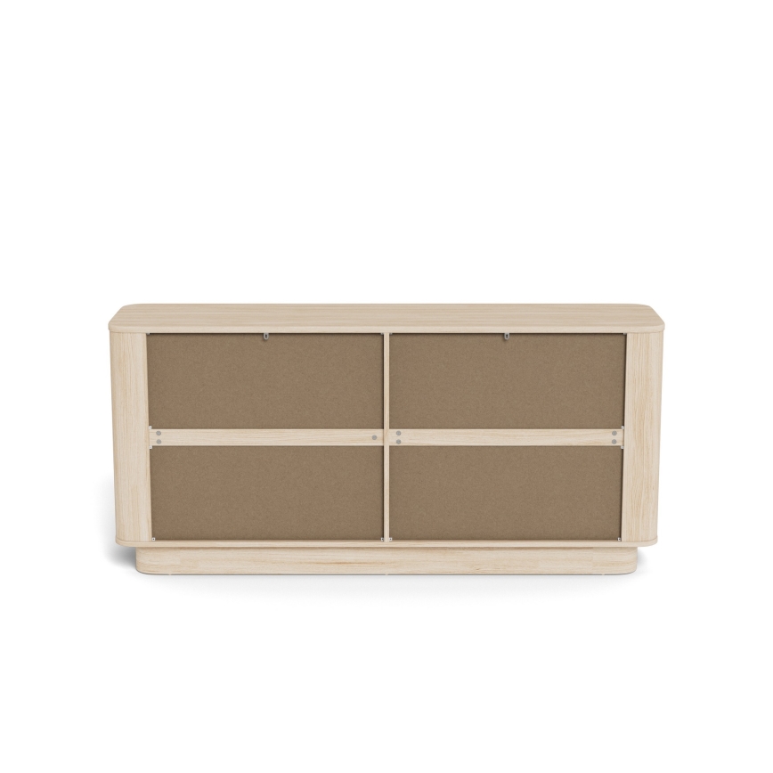 Cassettiera MADERA 160 x 75 cm rovere bianco