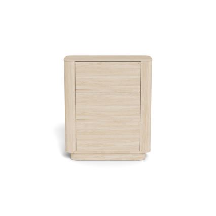 Cassettiera MADERA 90 x 107 cm rovere bianco