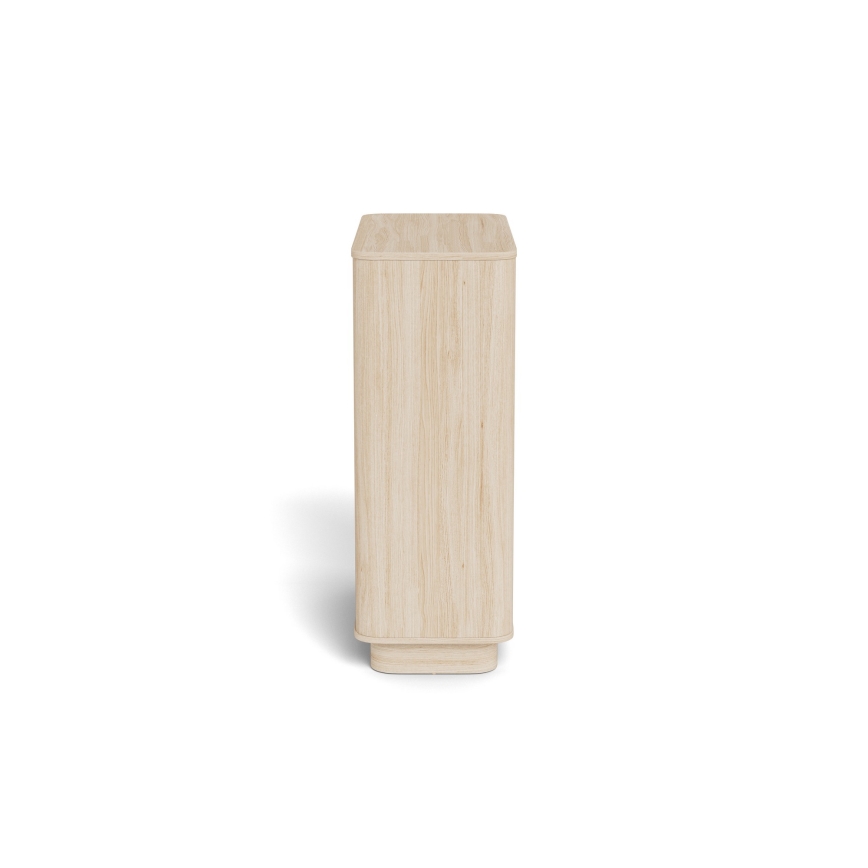 Cassettiera MADERA 90 x 107 cm rovere bianco