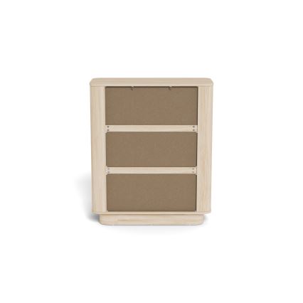 Cassettiera MADERA 90 x 107 cm rovere bianco