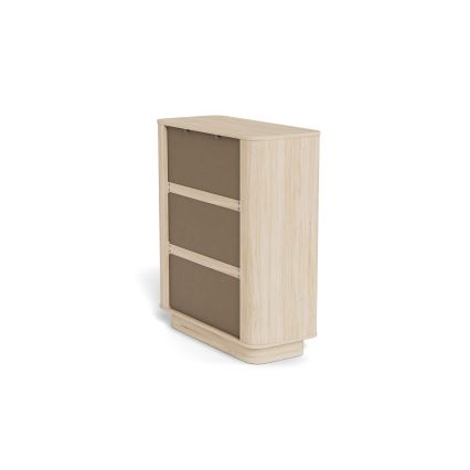 Cassettiera MADERA 90 x 107 cm rovere bianco