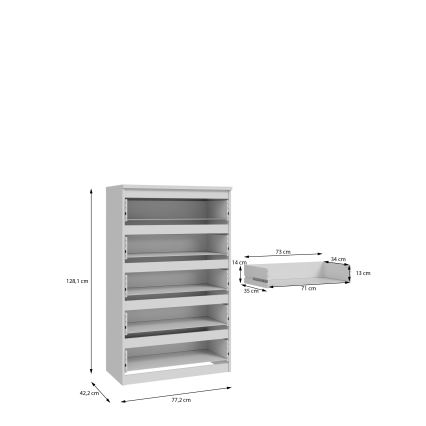 Cassettiera MAO bianca