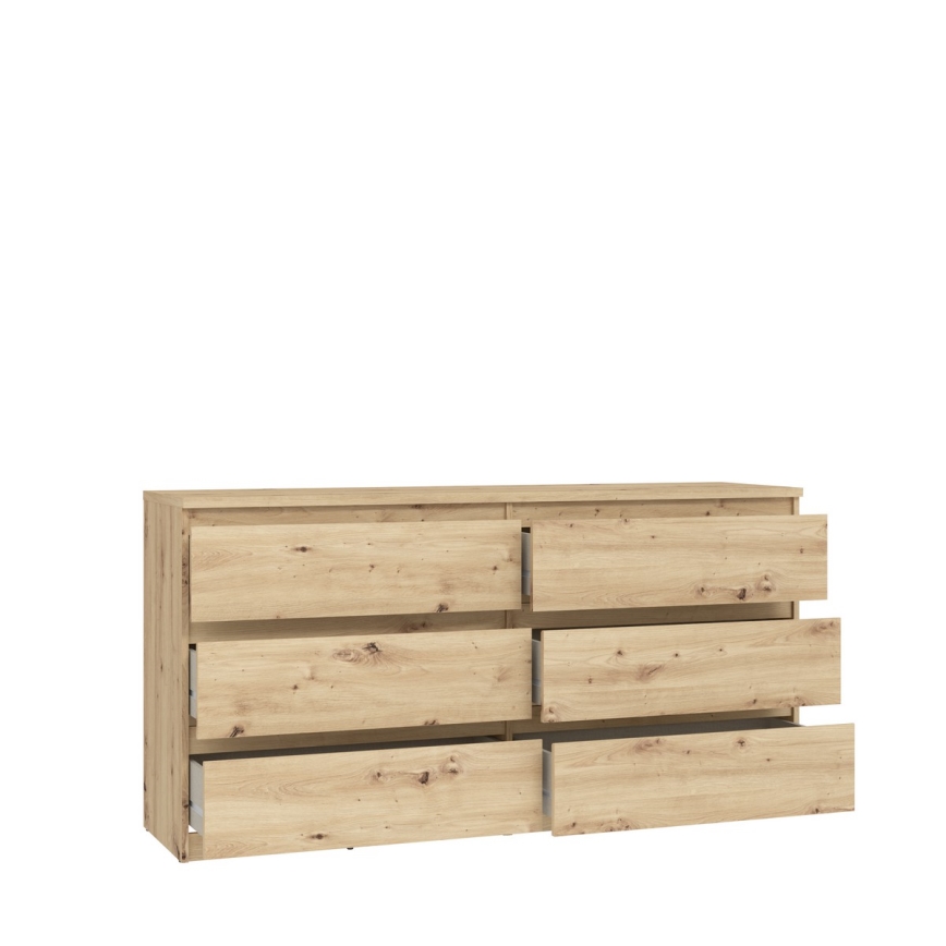 Cassettiera MAO con cassetti, rovere Artisan