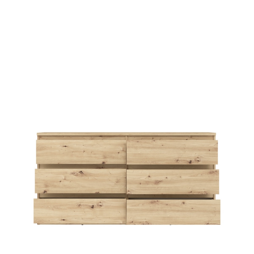 Cassettiera MAO con cassetti, rovere Artisan