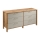 Cassettiera MENTA 170x81x47 cm rovere wotan/grigio