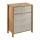Cassettiera MENTA 90x108x47 cm rovere Wotan/grigio