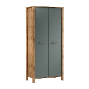 Cassettiera MENTA 90x200x53 cm rovere wotan/verde