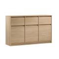Cassettiera MIYABI 138x86x40 cm, rovere Cremona