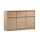 Cassettiera MIYABI 138x86x40 cm, rovere Cremona