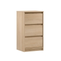 Cassettiera MIYABI 47x86x40 cm rovere Cremona