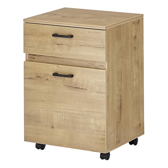 Cassettiera mobile per ufficio MIRANE, rovere