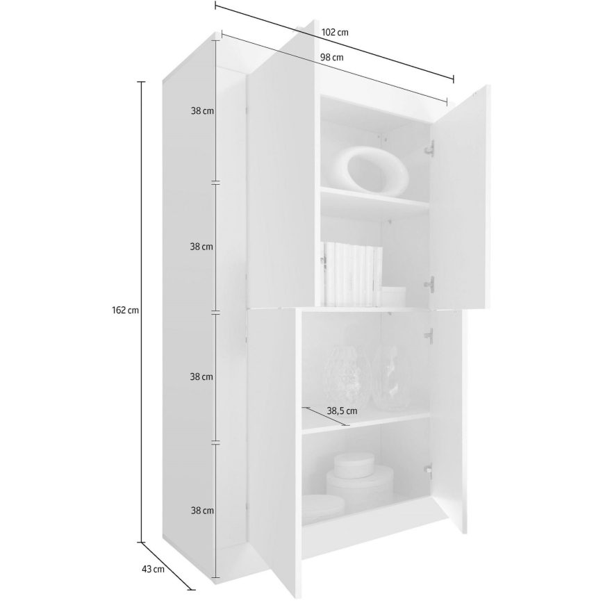 Cassettiera NERILA bianca