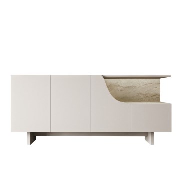 Cassettiera ORBIS 180x40 cm crema/beige