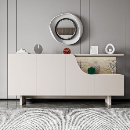 Cassettiera ORBIS 180x40 cm crema/beige