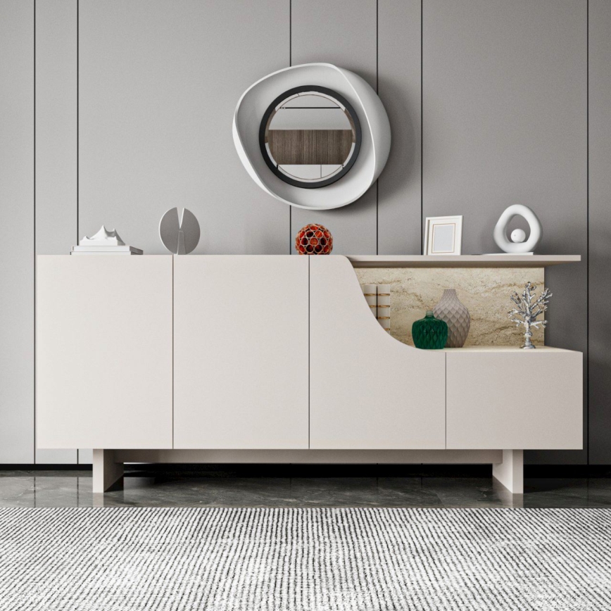 Cassettiera ORBIS 180x40 cm crema/beige