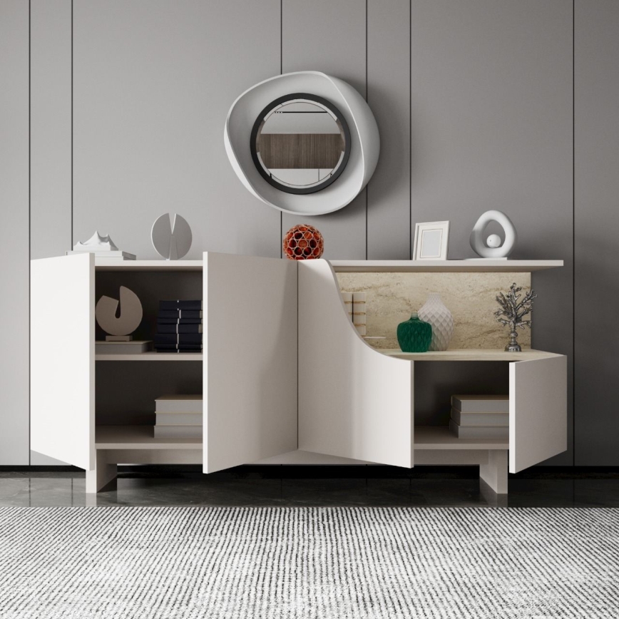 Cassettiera ORBIS 180x40 cm crema/beige