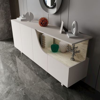 Cassettiera ORBIS 180x40 cm crema/beige