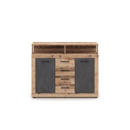 Cassettiera RUNA marrone chiaro/antracite
