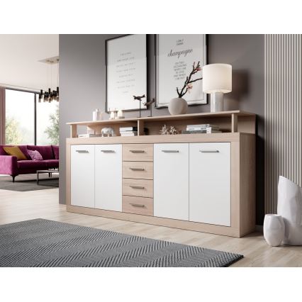 Cassettiera RUNA rovere sonoma/bianco