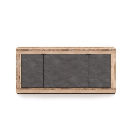 Cassettiera RUNEA marrone chiaro/antracite