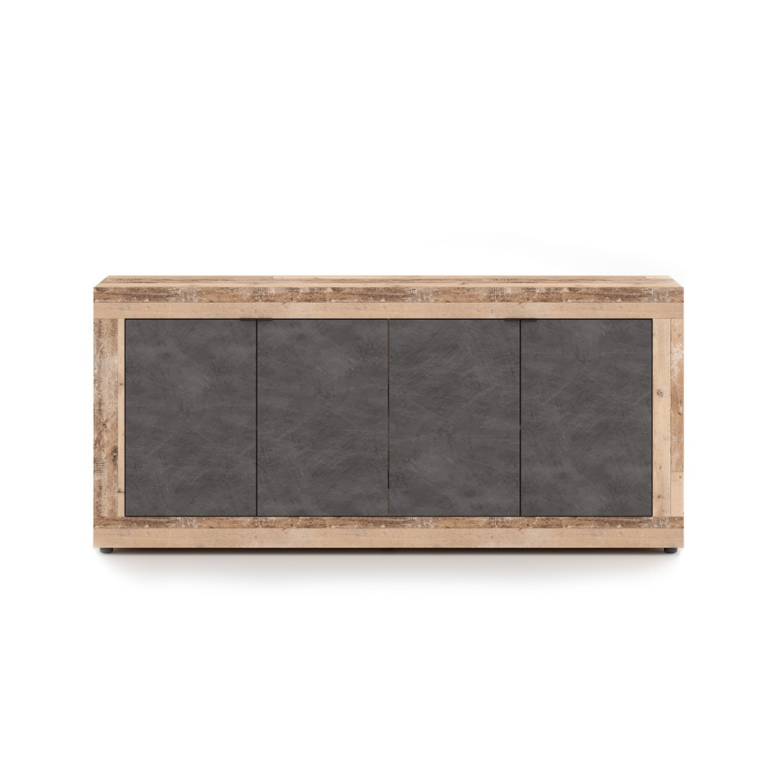 Cassettiera RUNEA marrone chiaro/antracite