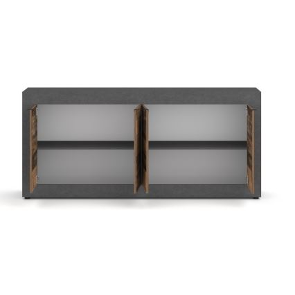 Cassettiera RUNEA marrone scuro/antracite