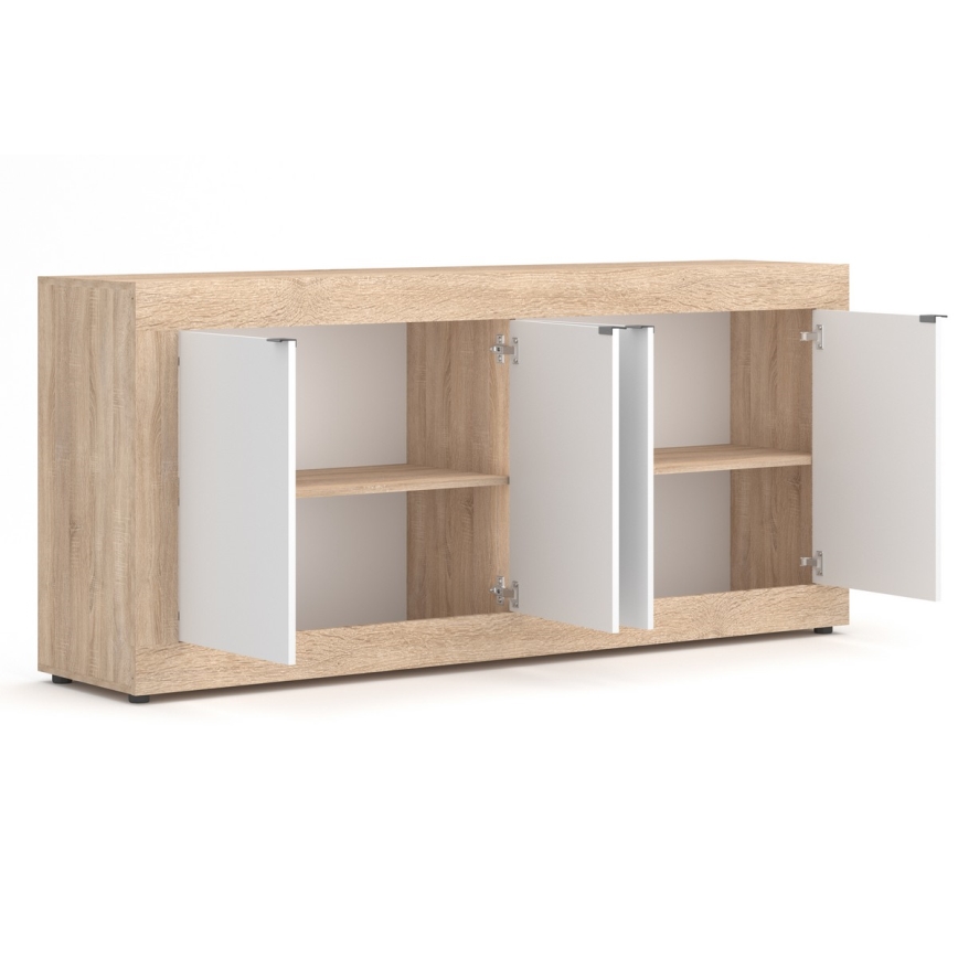 Cassettiera RUNEA rovere sonoma/bianco