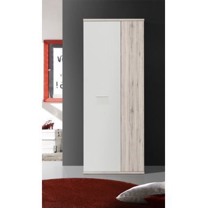 Cassettiera/Scarpiera SIMO bianco/taupe
