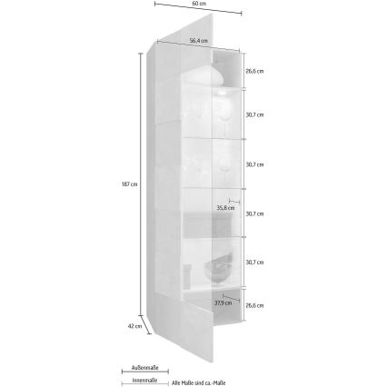 Cassettiera SERIAN bianca