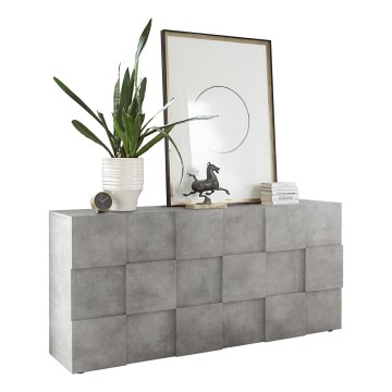 Cassettiera SERIAN grigio cemento