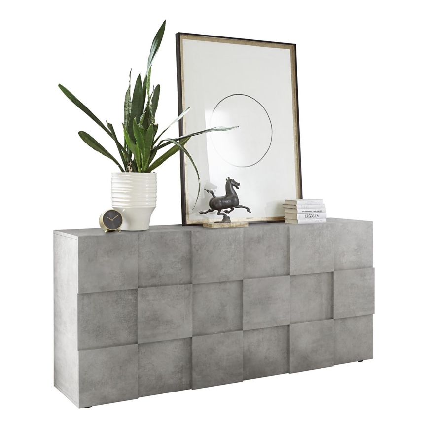Cassettiera SERIAN grigio cemento