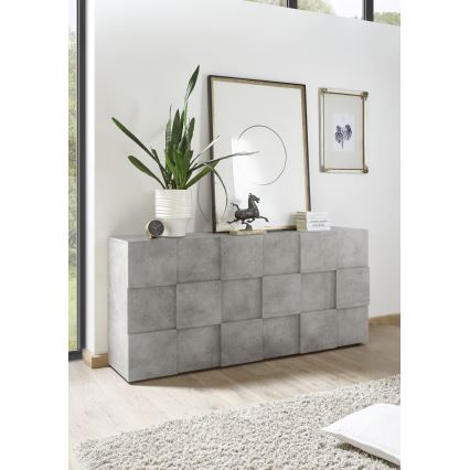 Cassettiera SERIAN grigio cemento