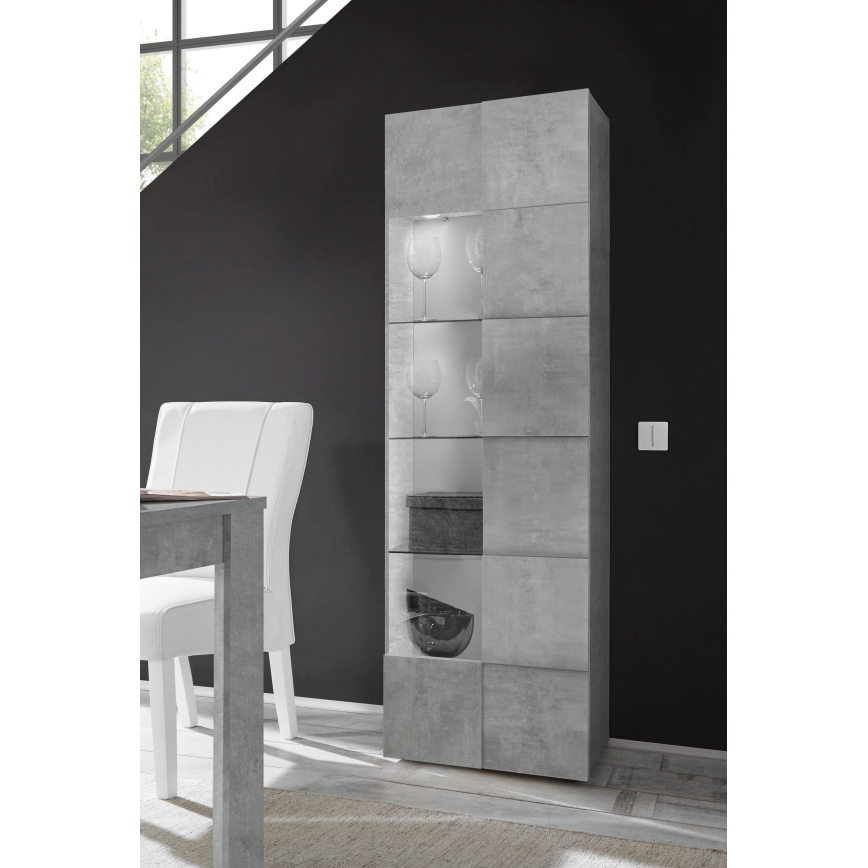 Cassettiera SERIAN grigio cemento