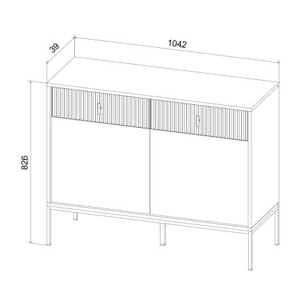 Cassettiera SUE beige/cashmere